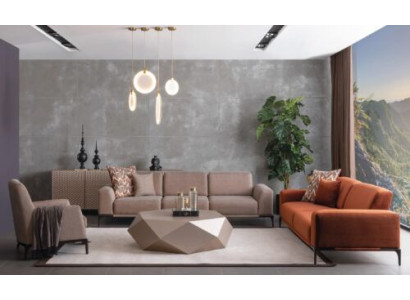 Italian Style Furniture Furnishings Sofa set 431 Seat Sideboard Table 6pcs