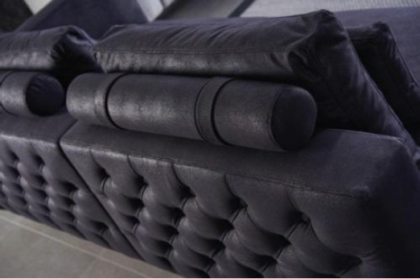 Sofa set 4 3 1 Textile designer 2x Coffee table Sofa Couch Upholstery 5 pieces.