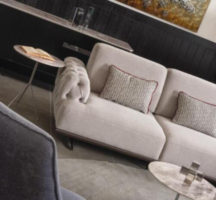 Corner sofa 2x Coffee table Corner Suite Table Living landscape L-shape Furniture
