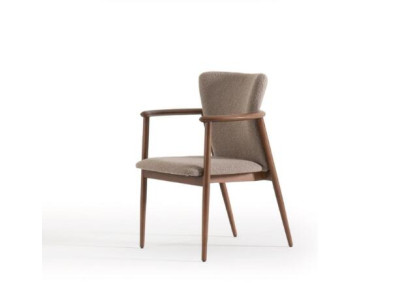 Dining room Chair Design Upholstery Fabric Textile Style Modern Recliner Armchair