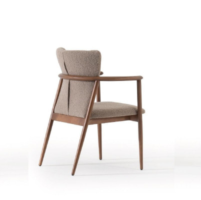 Dining room Chair Design Upholstery Fabric Textile Style Modern Recliner Armchair