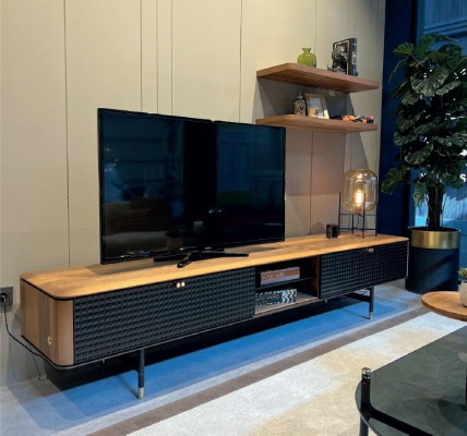 Wall shelf Living room Design Real wood brown Color new Furniture Material Wood