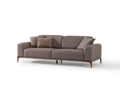 Living room sofa couch three seater design luxury couches furniture brown
