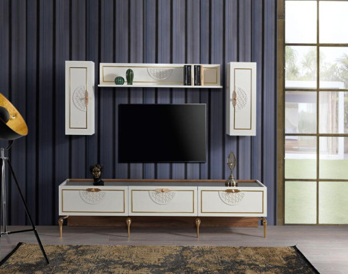 Dining room Set Suite Table 4x Chairs Sideboard 2x Mirror Wall unit 11pcs.