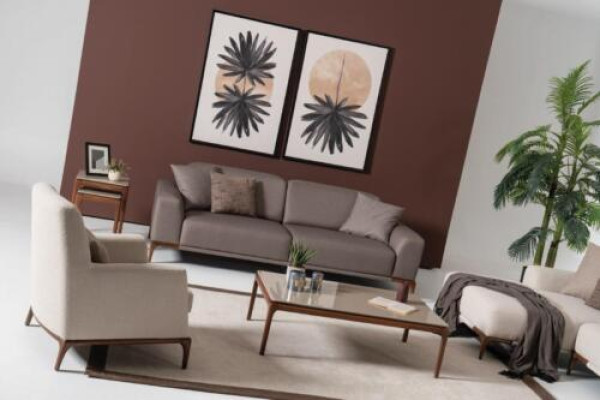 Luxury design sofa set set couch coffee table side table 5 pieces.