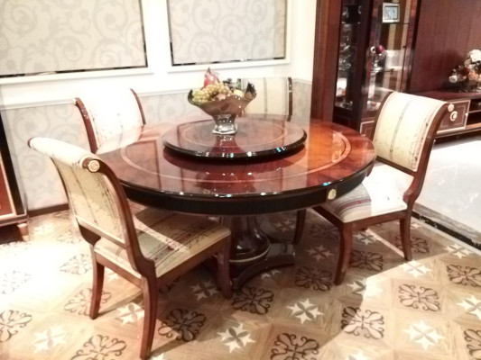 Round Dining room Round Table Wood Tables Round Classic Baroque Rococo Furniture