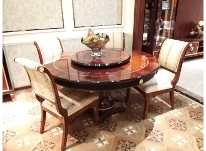 Round Dining room Round Table Wood Tables Round Classic Baroque Rococo Furniture