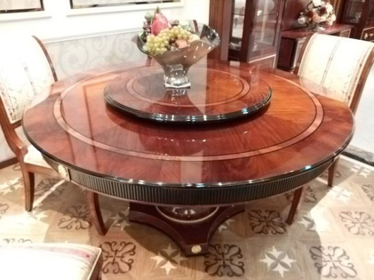 Round Dining room Round Table Wood Tables Round Classic Baroque Rococo Furniture