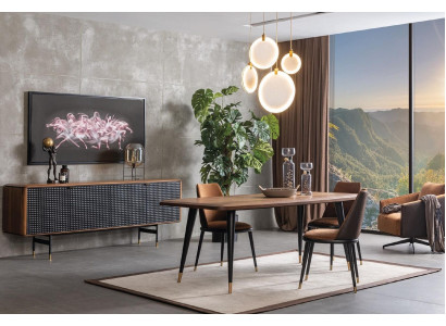 Group Essganitur Dining table 4x Chairs Sideboard Furniture Es Dining room