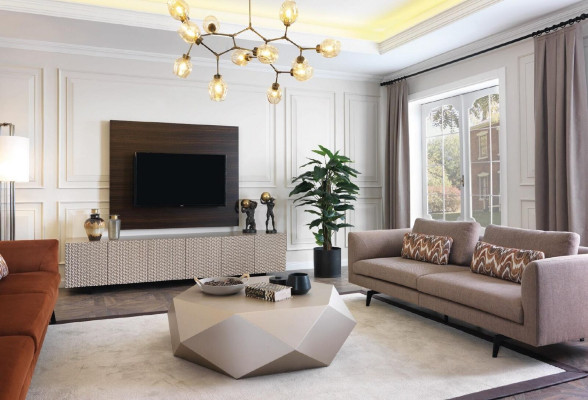 Luxury TV Wardrobe TV Stand Sideboard Coffee Table TV Wall 3 Pieces