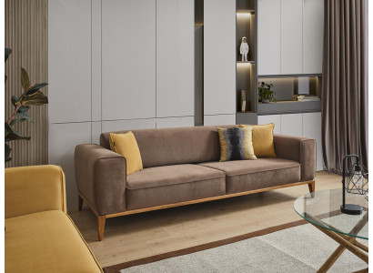 Sofa 3 Seater Fabric Three Seater Sofas Luxury Living room Style Modern Couches