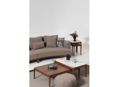 Living room 2x Coffee table Table Luxury Design Furniture Brown Tables 2pcs.