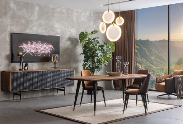 Dining table Table Glass table Dining room Tables 210x100 Dining tables 210x100cm