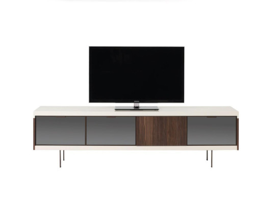 Lowboard TV-cabinet Shelf Sideboard TV-cabinet Design Luxury Wood White Furniture 225cm