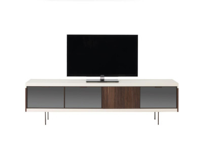 Lowboard TV-cabinet Shelf Sideboard TV-cabinet Design Luxury Wood White Furniture 225cm
