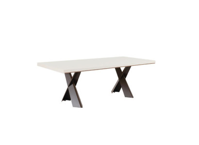 Dining room Dining table Table Metal Style Modern Design Furniture Luxury new White