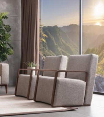 Living room Armchair 1 Seater Couch Upholstery Modern Luxury Textile Design