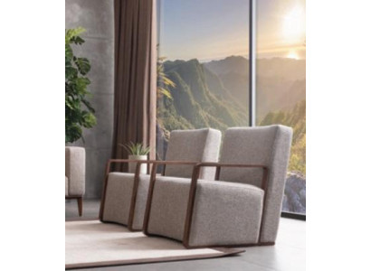 Living room Armchair 1 Seater Couch Upholstery Modern Luxury Textile Design