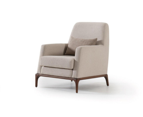 Design Sofa Armchair Couch Upholstery Luxury Textile Couches 1 Seater new gray