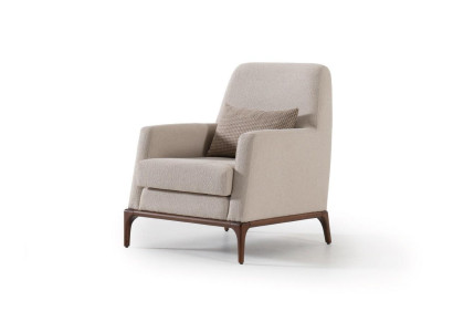 Design Sofa Armchair Couch Upholstery Luxury Textile Couches 1 Seater new gray