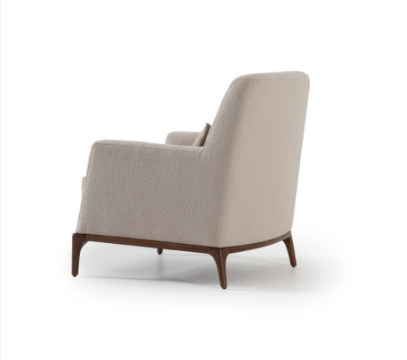 Design Sofa Armchair Couch Upholstery Luxury Textile Couches 1 Seater new gray
