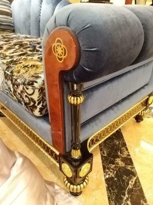 Chaise lounge antique style sofa lounger textile baroque rococo couch loungers chaise new
