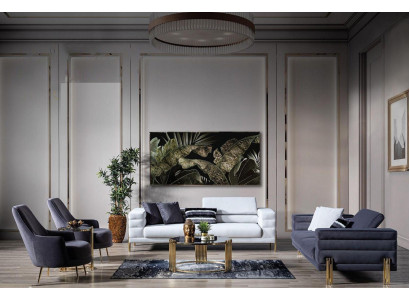 Sofa set Complete e Couch set Sofa Seater Fabric Modern Set 4 pieces