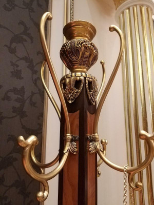 Coat rack clothes stand hanging luxury classic r decorative wood hallway