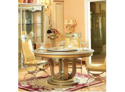 Round Dining room Table Wood Tables Round Round Classic Baroque Rococo Class