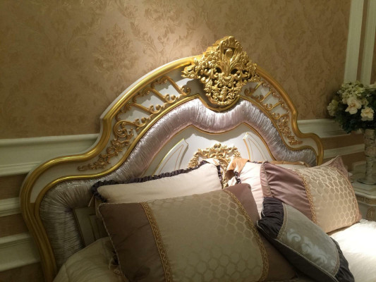 Classic s Bed Baroque Rococo Double Hotel Beds Upholstered bed Double bed new