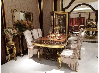 Royal Dining table Table Wood Luxury Tables Baroque Rococo Dining room Antique style