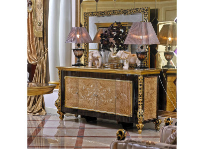 Chest of drawers Sideboard Chests of drawers E61 Sideboards Living room Baroque Sideboard Mirror new