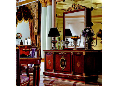 Elegant Designer Console Wood Table Sideboard Console table Mirror Baroque