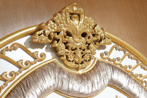 Double bed bed marriage bed design luxury luxur beds baroque rococo antique style