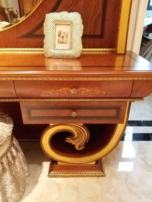 Dressing table Mirror Stool Luxury Console Chest of drawers Bedroom Baroque Rococo new