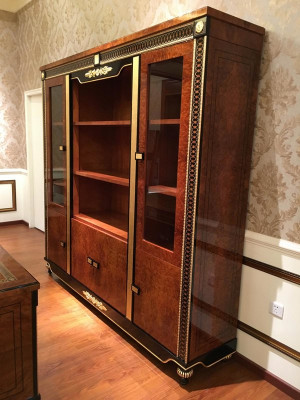 Classic Display case Bookcase Wardrobe Glass Showcases Deco Rococo Baroque