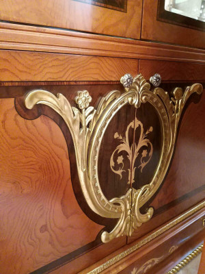 Display case Wardrobe Showcases Living room Cabinets Design Baroque Rococo new Sideboard