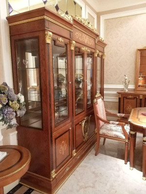 Display case Wardrobe Showcases Living room Cabinets Design Baroque Rococo new Sideboard