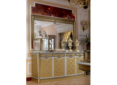 Noble Medusa Chest of drawers Buffet XXL Chests of drawers Wardrobe with Mirror Baroque Rococo new
