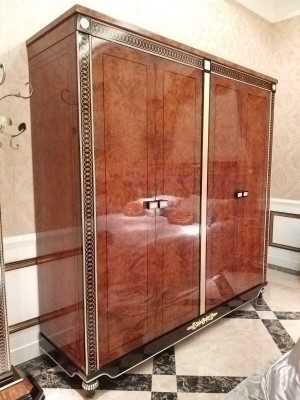 Wardrobe Bedroom Wood Wardrobe Antique Style Baroque Rococo Cabinets new