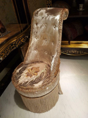 Dressing table + Mirror + Stool Luxury Console Chest of drawers Bedroom Baroque Rococo