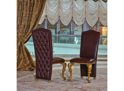 6x Design Chesterfield Chairs Chair Set Dining room Suite Upholstery Lehn