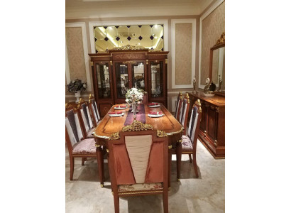 Dining room Designer Wood Chair Suite Baroque Rococo 6x Chairs Set Antique Style