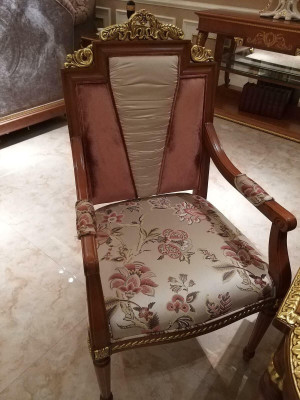 Dining room Designer Wood Chair Suite Baroque Rococo 6x Chairs Set Antique Style