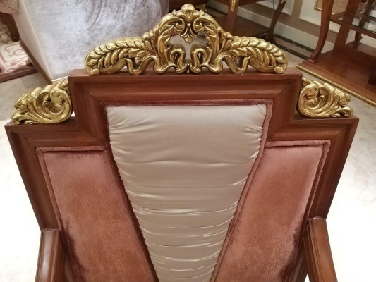 Dining room Designer Wood Chair Suite Baroque Rococo 6x Chairs Set Antique Style