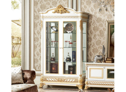 Display case Glass Wardrobe Living room Shop window 2-door showcases XXL