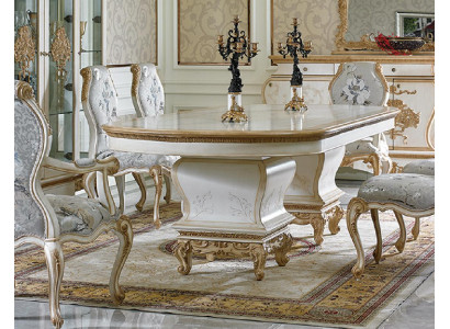 Royal Dining table Table Wood Tables Baroque Rococo Dining room Antique Style E57