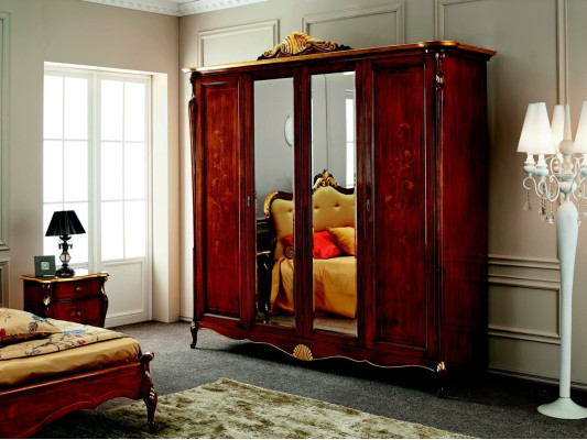 Wardrobe Wardrobe Living room Cabinets Style Furniture Wood Italian Furniture