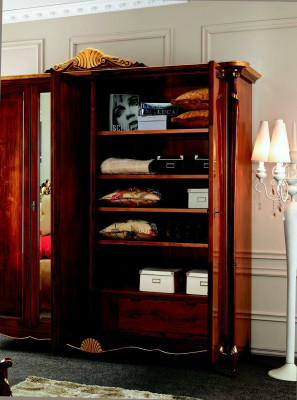 Wardrobe Wardrobe Living room Cabinets Style Furniture Wood Italian Furniture