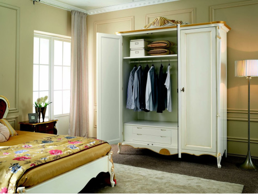 Real wood Wardrobe Italian Style Furniture Bedroom Wardrobe Real wood new